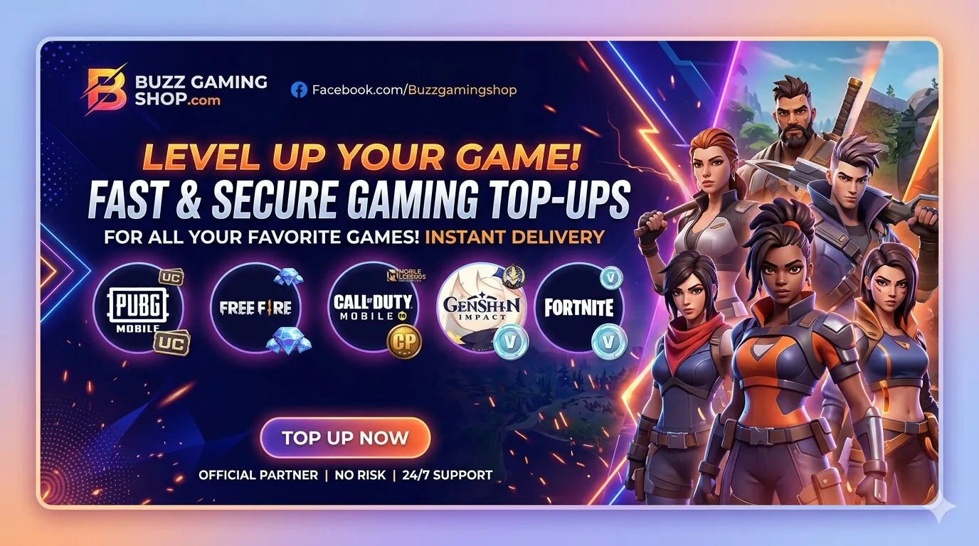 Buzz Gaming Shop, fast and secure game top up in Bangladesh